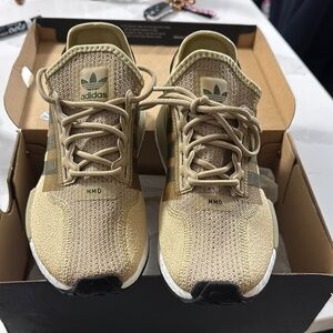Adidas NMD R1 Sneakers - Tan and Cream